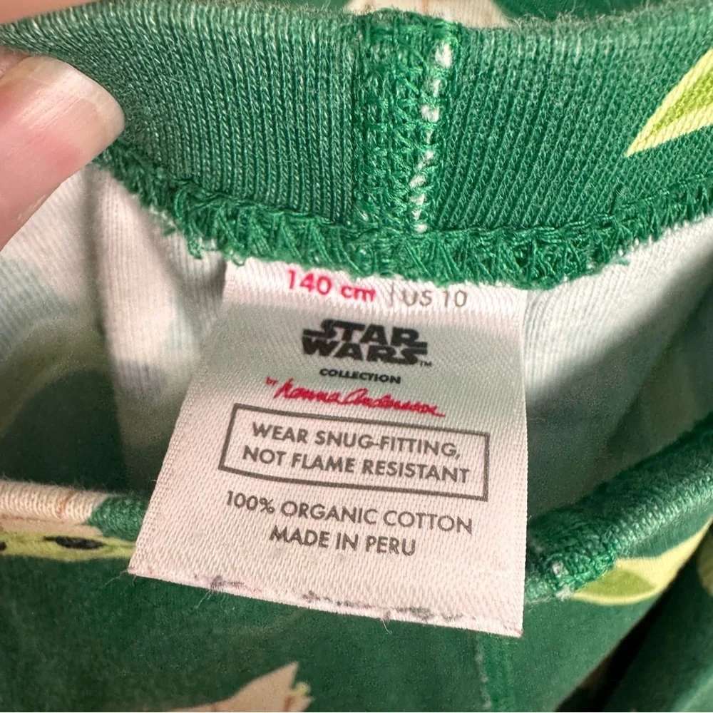 Hanna Andersson Baby Yoda Grogu Long Sleeve Pants Character Pajamas Size 10